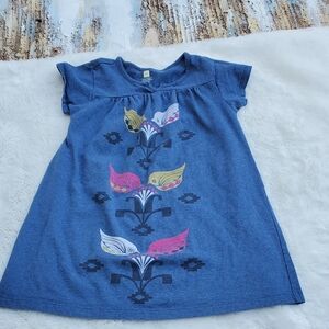 Tea Collection Blue Casual Kids Dress Size 5T